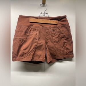 Women’s PrAna Kanab Shorts Medium Rust, 5 Inch Inseam
